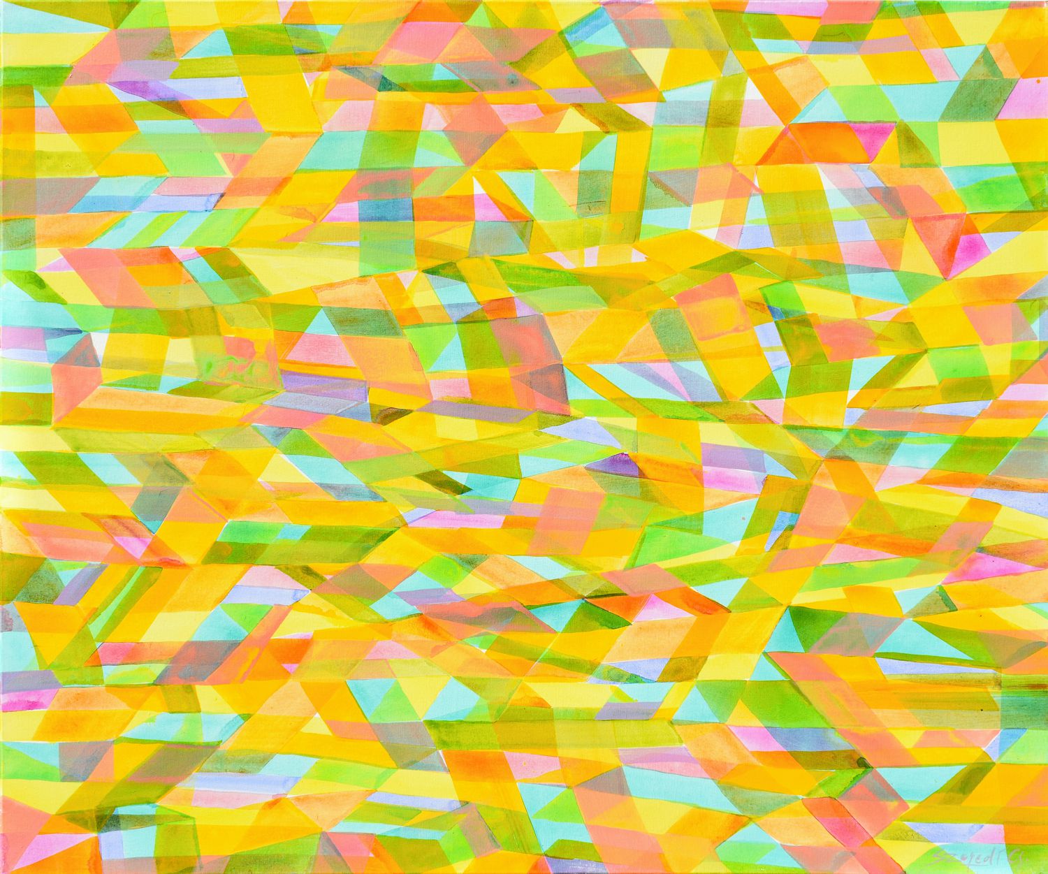 CHROMATIC WEB ORIGINAL PAINTING - BY CSABA SZEGEDI