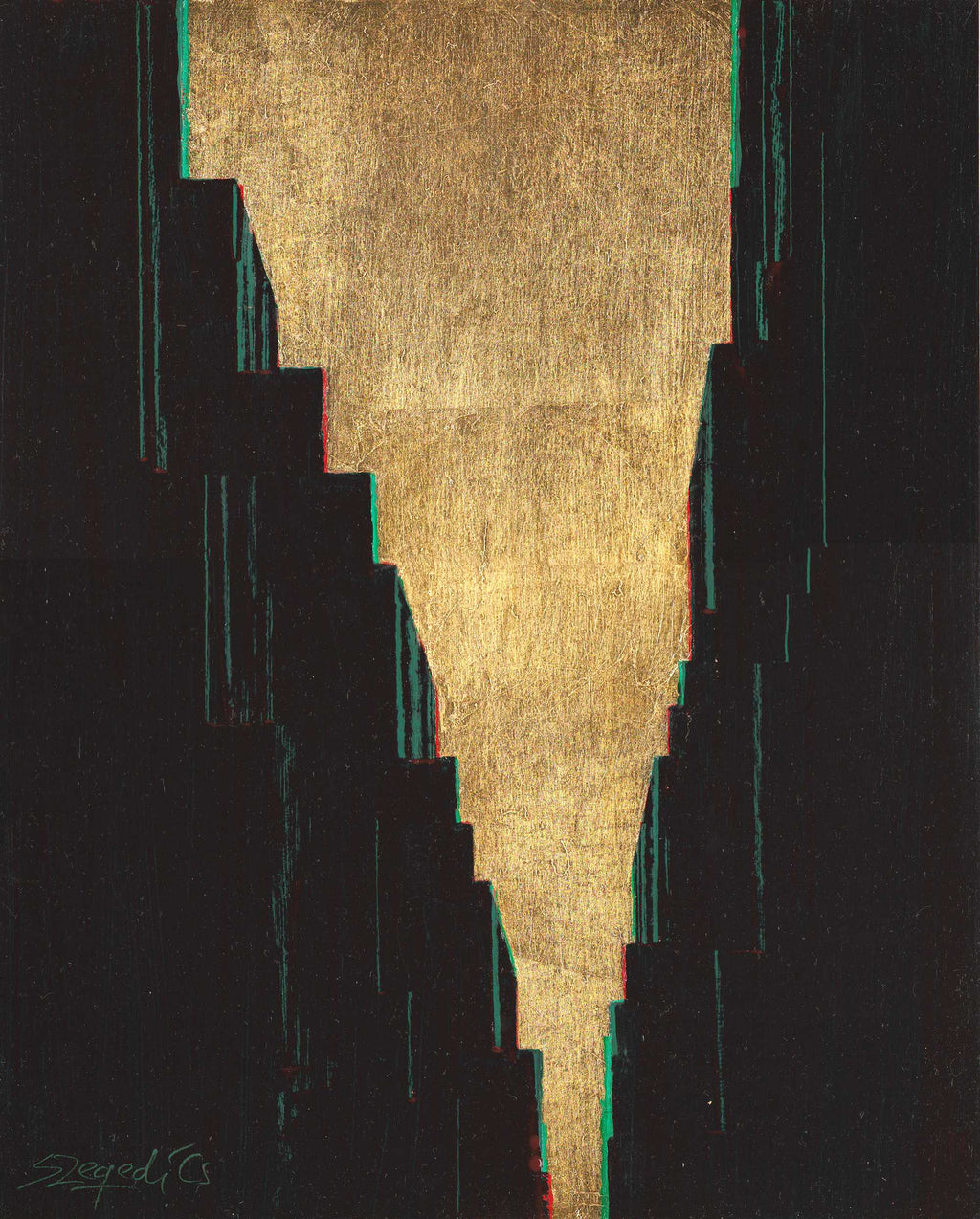 MANHEAVEN 21.02.10.2 ORIGINAL PAINTING - BY CSABA SZEGEDI